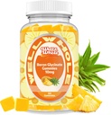 Boron Glycinate Gummies 10mg, CoQ10 100mg, Ayuda Absorción de Calcio y Magnesio, Interacciones con Vitamina D, 60 Condes