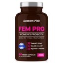 Fem Probióticos para Mujeres. 17 Efectos clínicos para el apoyo vaginal, digestivo e inmunitario, salud del tracto urinario, equilibrio de pH y humedad. 60 cápsulas vegetarianas, suministro de 2 meses