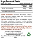 Zinc Gluconate 50mg &amp; Vitamina B12 6000 mcg