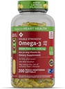 Marca 600mg Omega-3 de aceite de pescado con 50 mcg vitamina D3 (200 conde)