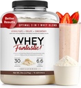 3-en-1 Whey Protein Powder Desarrollado 5lb – 30g de Grass-Fed Protein de Whey Hydrolysate, Isolate y Concentrate por servidumbre – No GMO, Libre de Soy, Libre de Azúcar – 63 Servimientos