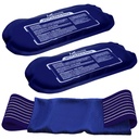 Reutilizable Hot and Cold Ice Packs for Injuries (3-Piece Set), Dolor Conjunto, Soreness Muscle e Inflamación Corporal - Reutilizable Gel Wraps - Ajustable &amp; Flexible para Mangos, Atrás, hombros, brazos y piernas