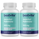 BESTVITE Ascorbyl Palmitate 500mg (240 cápsulas vegetarianas) (2-Pack) - No Stearates - No Fillers - Sin agentes de flujo