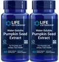 Extracto de semilla de calabaza de agua-soluble, 60 cápsulas vegetarianas (Pack of 2)