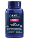 Life Extension Daily PMS Relief, Menstrual Comfort Supplement, PMS-Related Cramps, Lower Back incomodidad, Mood, Ginger, Magnesium, B6, Gluten-Free, Non-GMO, 60 cápsulas