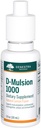 Genestra Marcas D-Mulsion 1000 - Vitamina Líquida D Suplemento - Natural Lemon Flavor - 1 Fl Oz