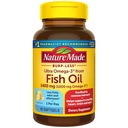 Nature Made Extra Strength Omega 3 Suplementos de aceite de pescado, 1400 mg, aceite de pescado Omega 3 Suplementos como esteres de etilo para el corazón sano, cerebro, ojos, soporte de orina, 45 Softgels, 45 Day Supply