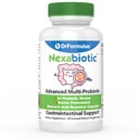 Los mejores probióticos de DrFormulas para Hombres Silencio Nexabiótico Multi Probiótico con Saccharomyces Boulardii, Lactobacillus Acidophilus, B. infantis, Prebiótico 60 Conde Capsules (No Perlas)
