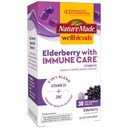 Nature Made Wellblends Elderberry con ImmuneCare, Vitamina D3 y Zinc, con Elderberry Flavor, 30 Tablas rápidas de disuelto