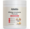 Alergia &amp; Mandíbula Mandíbula para perros – Powered by Astragalus Root & Flaxseed C3 – Promueve el alivio de la alergia estacional, Gut & Digestive Health – Soft Chews