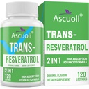 Puridad sublingual de Trans-Resveratrol 99%, 3-en-1 Suplemento de Resveratrol de Fórmula Avanzada para Boost NAD+, Immune & Energy Support, Anti-Aging, Skin & General Health, 120 Lozenge (120-Day Supply)