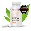 Power Through - Suplemento Nootropic Brain para Memoria y Focus con L-Theanine, Bacopa Monnieri, Rhodiola Rosea, B12, Energy Pills, Mood Support &amp; Best Brain Supplement for Memory Focus