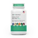 Suplemento de envejecimiento saludable para las mujeres - Resveratrol, NAD, Collagen Booster, Biotin, Hyaluronic Acid &amp; More. Salud celular, Belleza, Longevidad - USA, Vegan, 60 cápsulas.
