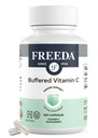 FREEDA Buffered Vitamina C 500mg – Ascorbato de calcio no adictivo – Soporte inmunitario " Antioxidante – Kosher, Gentle on Stomach – 100 cápsulas