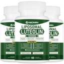 1000MG Luteolina Liposomal, Absorción Máxima, Potente Luteolina Suplemento 180 cápsulas