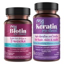 Purity Products Bundle - MyBiotin ProClinical + MyKeratin Advanced Hair Therapy MyBiotin ProClinical (Biotin, MB40X Matrix, Astaxanthin) - MyKeratin (Siguiente Generation Keratin Hair, Skin & Nails)