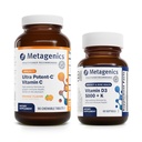 Metagenics Bundle - Ultra Potent-C Chewable " D3 5.000 + K - 90 Tablets of Ultra Potent-C Chewable for Immune " Antioxidant Support - 60 Softgels of D3 5,000 + K for Immune, Heart " Bone Health