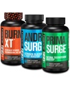 Bloqueador de Estrógeno para Hombres + Bóster de testosterona de Primasurge para Hombres + Burn XT Burn-XT Thermogenic Fat Burner - Appetite Suppressant for Weight Pérdida