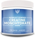 Polvo de Monohidrato de Cretina Pura FIOR - Cretina Micronizada para Hombres &amp; Mujeres, Pura No GMO, Polvo de Creatina Gratuita Vegan &amp; Gluten, 5 Gramos por Serving, 60 Servimientos