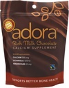 Adora Calcio Suplemento, Fairtrade Milk Chocolate, Single Pack - 30 ct