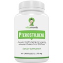 VitaMonk Pterostilbene 150mg Capsules No Artificial Fillers - Soy Free Trans-Pterostilbene Supplement which Promotes Healthy Aging and Longevity - 60 Veggie-Caps - Mejorado Resveratrol