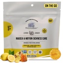 MommaBear Nausea &amp; Motion Sickness Lollipops – Candy de limón y jengibre para Nausea – Lollipops orgánicos para niños 3+ " Mujeres embarazadas para aliviar la queasidad – Esenciales de viaje para niños (5 Pack)