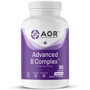 AOR, Complejo Avanzado B, Soporte Multivitamínico para Energía, Estrés y Metabolismo, Suplemento dietético, 90 cápsulas (90 servidumbres)