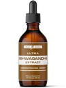 Ultra6 Nutrition Ashwagandha Liquid Drops - Organic Ashwagandha Suplementos con Rhodiola Rosea Tincture - Extracto de raíz para el Mood y la Energía - Suplemento para Mujeres