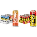 C4 Energy &amp; Smart Energy Drinks Variety Pack, Sugar Free Pre Workout Performance Drink " C4 Energy Drink, Skittles, Carbonated Sugar Free Pre Workout Performance Drink