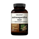 NatureBell Ashwagandha con Black Pepper, 240 cápsulas  sometida High Absorption Complex – Extra Strength Root Extract – Adaptogens Supplements for Relaxation – Non-GMO