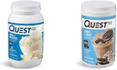 Quest Vanilla Milkshake 24g Protein 3 libra y cookies &amp; Cream 20g Protein 1.6 Pound Protein Powders