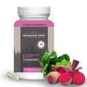 Nutrición de picos de montaña Enzimas digestivos " Probióticos para la salud de Gut " Alivio de la disgestión avanzada w / 12-Strain Probiotic Blend " Betaine HCl (90 cápsulas vegetarianas)