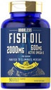 Carlyle Fish Oil 2000mg ← 600mg Omega 3 Suplemento para Hombres &amp; Mujeres TEN 90 Odorless Softgels TEN Lemon Flavored TEN Non-GMO y Gluten Free