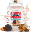 ALPHA LION Superhuman Whey Protein Powder, Great Tasting Pure Whey Protein Isolate, Low Carb, Low Sugar, No Bloat Post Workout, Muscle Recovery &amp; Growth (28 Servings, Cookie Collision)