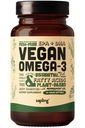 Vegan Omega 3 Suplemento - Planta base DHA &amp; EPA Fatty Acids - Carrageenan Gratis, Alternativa al aceite de pescado, apoya el corazón, cerebro, salud conjunta - Alga de origen sostenible - 60 Softgels