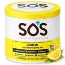 SOS Hydration Electrolyte Powder Drink Mix ← Bulk 31 Servings ← Bajo Azúcar Silencio 15 Calorie Keto-Friendly " Rapid Rehydration Previous Lemon Flavor