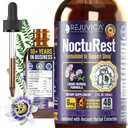 NoctuRest Natural Sleep-Aid with Valerian and Melatonin - All-Natural Liquid Formula for 2X Absorption - Magnesium, L-Theanine &amp; More