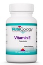 Nutricology Vitamin E Succinate - 400 IU d-Alpha-Tocopheryl Succinate - Antioxidant & Energy Support - Dry Powder Vegetarian Capsules - Hypoallergenic Formula - 100 Servings - 100 Capsules
