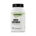 NutraBio Chelated Copper Bisglycinate Suplemento (3mg), Immune Support - Copper Suplemento- 90 cápsulas