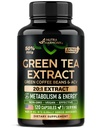 Green Tea Extract Capsules with Green Coffee Beans & Apple Cider Vinegar - Energy & Metabolism Support - Green Tea Supplement 50% EGCG - 20:1 Natural Extract - for Men &amp; Women - 120 Vegan Capsules