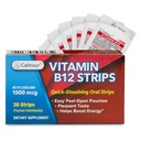 Vitamina B12 Strips 30 Pack TENIDO Easy Oral Dissolvable Mint Flavored Strips TEN 1500 mcg Strips ANTE VIT B12 Dissolve Under Tongue ← Methylcobalamin B-12 Vitamina Fórmula Silencioso