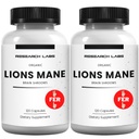 Laboratorios de investigación Los leones orgánicos Mane Suplemento cápsulas, 2 Fer 1 Ad - 240 cápsulas w/Patent LitropaneTM Immune System Booster Nootropic Brain Support Mushroom Suplemento. 10X Extracto comparable 18000mg