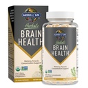 Garden of Life Brain Health Suplemento con la Mane " Turmeric, Non-GMO, Libre de gluten, Sabor de la menta - para la memoria, Focus " Función cerebral sana