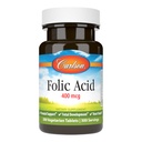 Carlson - ácido fólico, 400 mcg, proporciona soporte prenatal importante, desarrollo fetal, 300 tabletas