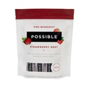 Beet Pre-Workout - Strawberry Beet Flavor - Serviciones abatidas individualmente - Contiene B-Vitamins y Green Tea Caffeine Extracto - Fuente de Nitrates - 1 Bolsa, 20 Stick Packs