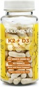 DOCTOR SAFE Vitamina D3 K2 con Calcio &amp; BioPerine MK7 + D3 5000iu US-Made Soja libre de gluten- Gratis (120 cápsulas - 4 meses de suministro)