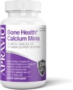 Bono Sanidad Calcio Minis Tabletas, Suplementos de Calcio w / Vitamin D3, Magnesio, Zinc, Cobre, Manganeso, Minerales para ayudar a apoyar la fuerza ósea, producción de colágeno, salud inmune, 180ct