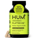 HUM Flatter Me Extra Strength Digestive Enzymes for Women, Hombres, Digestive Gut Bloating Supplement, Ginger, Peppermint Leaf, Fast Acting Anti Bloat Pills Multi Enzyme for Debloating, 60 cápsulas