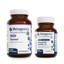 Metagenics Bundle - Thyrosol & D3 10,000 + K - 90 Count of Thyrosol for Thyroid Health - 60 Softgels of D3 10,000 + K for Immune Support, Bone Health & Heart Health