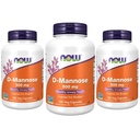 AHORA Suplementos de alimentos, D-Mannose 500 mg, Proyecto no GMO Verificado, Tracto urinario saludable*, 120 cápsulas de veg (Pack of 3)
